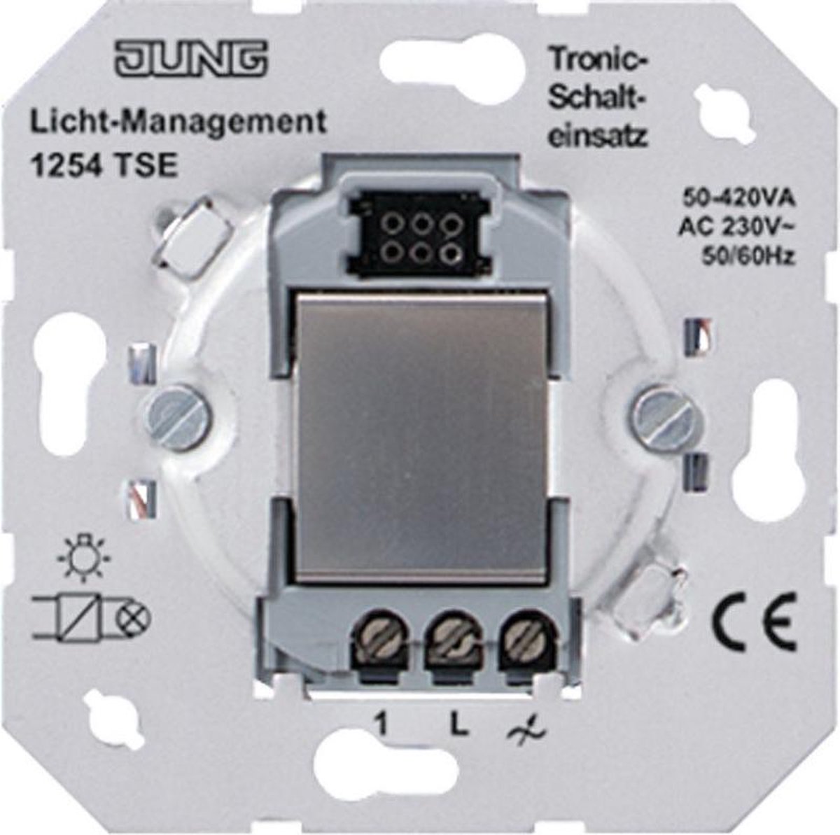 JUNG tast tronic geluidloos schakelen 1254TSE