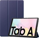 Hoes Geschikt voor Samsung Galaxy Tab A7 Hoes Luxe Hoesje Book Case - Hoesje Geschikt voor Samsung Tab A7 Hoes Cover - Donkerblauw