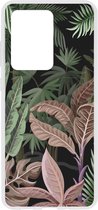 Hoesje Siliconen Geschikt voor Samsung Galaxy S20 Ultra - Design Backcover siliconen - Meerkleurig / Jungle