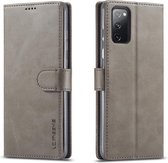 Samsung Galaxy S20 FE Hoesje - Luxe Book Case - Grijs