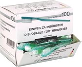 Wegwerp tandenborstels zonder Tandpasta 100 St