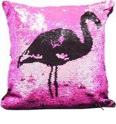 Voodoo Vixen Kussen Flamingo Fun Two Tone Roze/Zwart