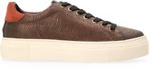 Ted Sneakers Lizard Brons Dames Sneakers - Bronze - maat 38