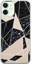 iPhone 12 mini hoesje siliconen - Abstract painted | Apple iPhone 12 Mini case | TPU backcover transparant