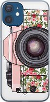 iPhone 12 hoesje siliconen - Hippie camera | Apple iPhone 12 case | TPU backcover transparant
