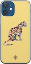iPhone 12 hoesje siliconen - Leo wild | Apple iPhone 12 case | TPU backcover transparant