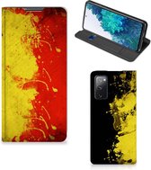 Smartphone Hoesje Geschikt voor Samsung Galaxy S20 FE Portemonnee hoesje Belgische Vlag