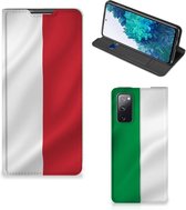 Smartphone Hoesje Geschikt voor Samsung Galaxy S20 FE Leuk Bookcase Italiaanse Vlag