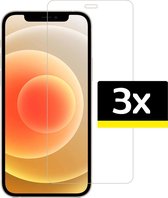 Screenprotector voor iPhone 12 Mini Screenprotector Glas Tempered Glass Volledig Bedekt - 3 Stuks