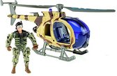 Toi-toys Militaire Helikopter Met Soldaat 27 Cm Bruin