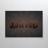 Walljar - Exceed Your Limits - Muurdecoratie - Canvas schilderij