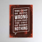 Being Wrong - Walljar - Wanddecoratie - Poster