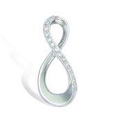 Blinx Jewels Stalen Hanger Urne Steentjes Zirkonia