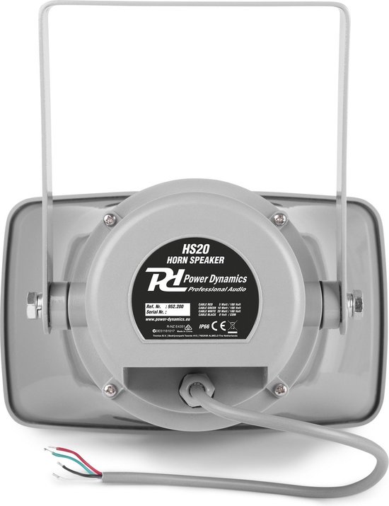 100V speaker - Power Dynamics HS20 hoornspeaker voor 100V systemen - 20W van Power Dynamics — afbeelding 4
