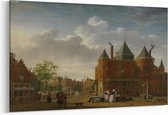 Schilderij - De Sint-Antoniuswaag in Amsterdam — 100x70 cm