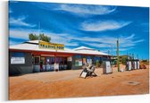 Schilderij - Trading Post ver weg in de woestijnen van Zuid-Australië — 90x60 cm