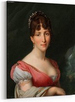 Schilderij - Portret van Hortense de Beauharnais, koningin van Holland — 70x100 cm