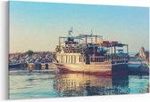 Schilderij - Partyboot — 90x60 cm