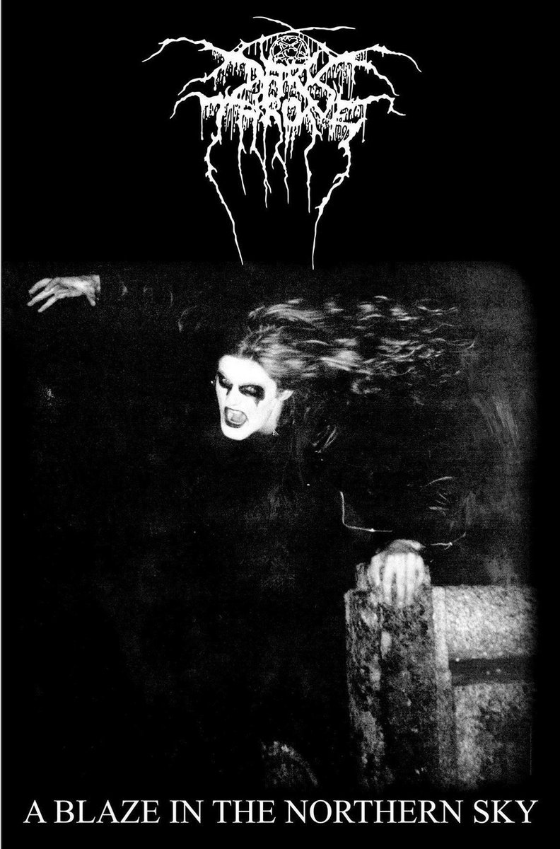 Darkthrone Textiel Poster A Blaze In The Northern Sky Zwart