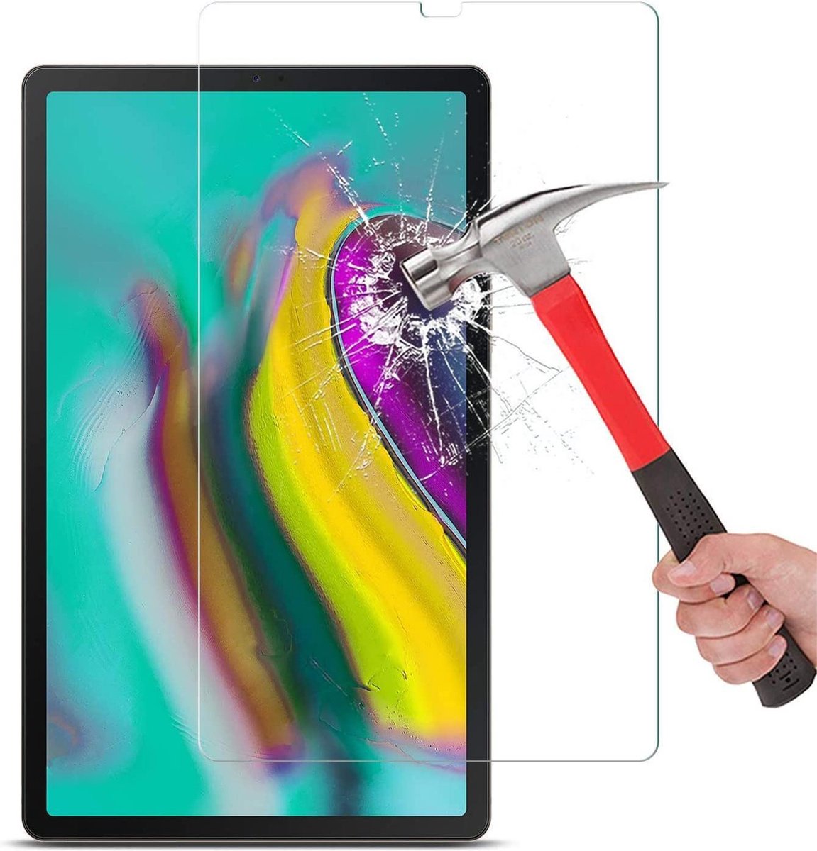 Screenprotector Glas - Tempered Glass Screen Protector Geschikt voor: Samsung Galaxy Tab S6 Lite 10.4 inch P610 / P615 - 3x