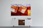 Schilderij - Cola met ijs en bubbels — 90x60 cm