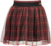 NONO Meisjes rokjes NONO Numa check mesh skirt animal 122/128