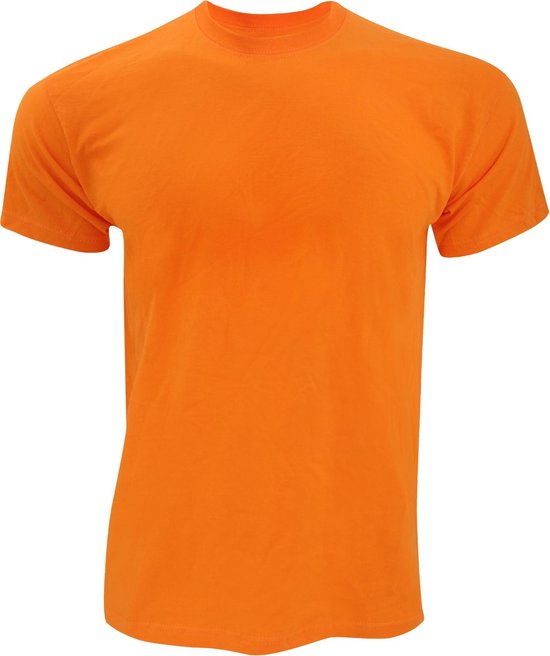 Fruit Of The Loom Heren Originele T-shirt  korte mouwen (Oranje)