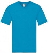 Fruit Of The Loom Heren Originele V-hals T-shirt (Azuur)