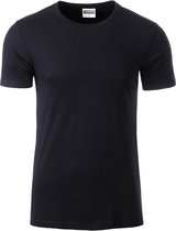 James and Nicholson - Heren Standaard T-Shirt (Zwart)