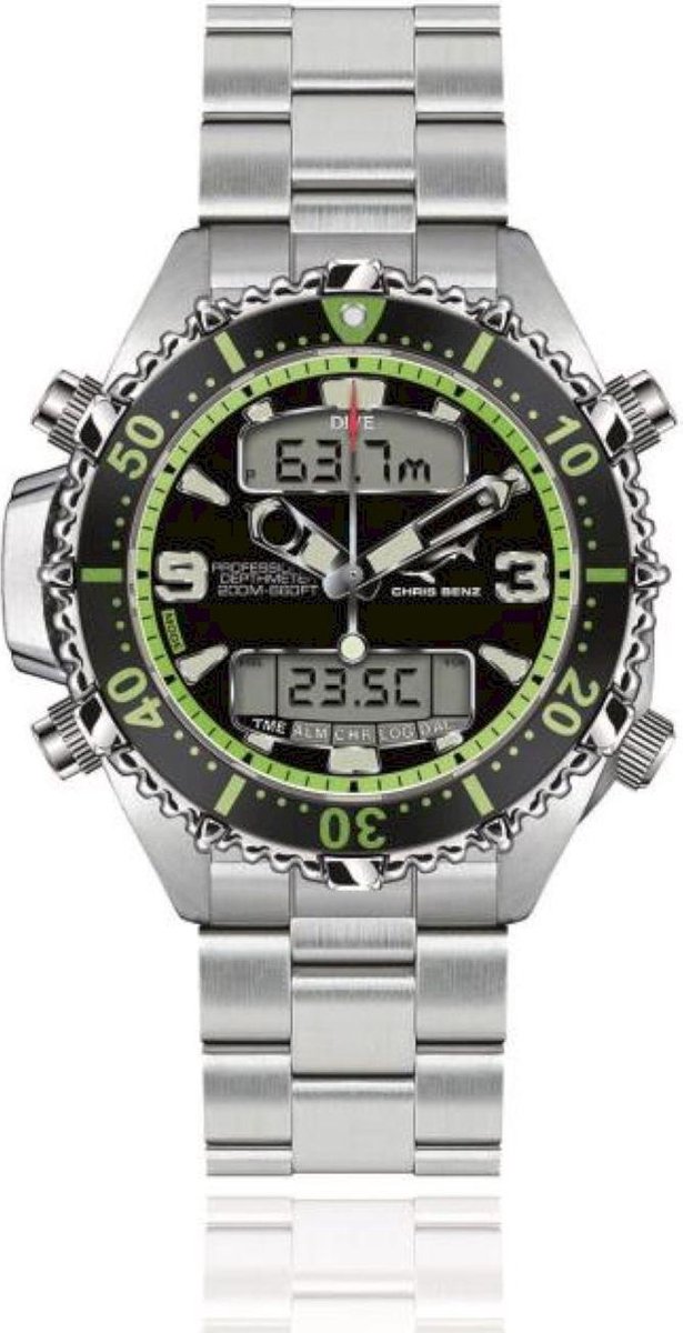 Chris Benz Dames, Heren, Unisex watch CB-D200X-G-MB