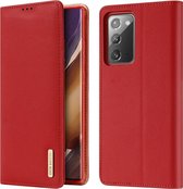 Hoesje geschikt voor Samsung Galaxy Note 20 - dux ducis wish wallet book case - rood