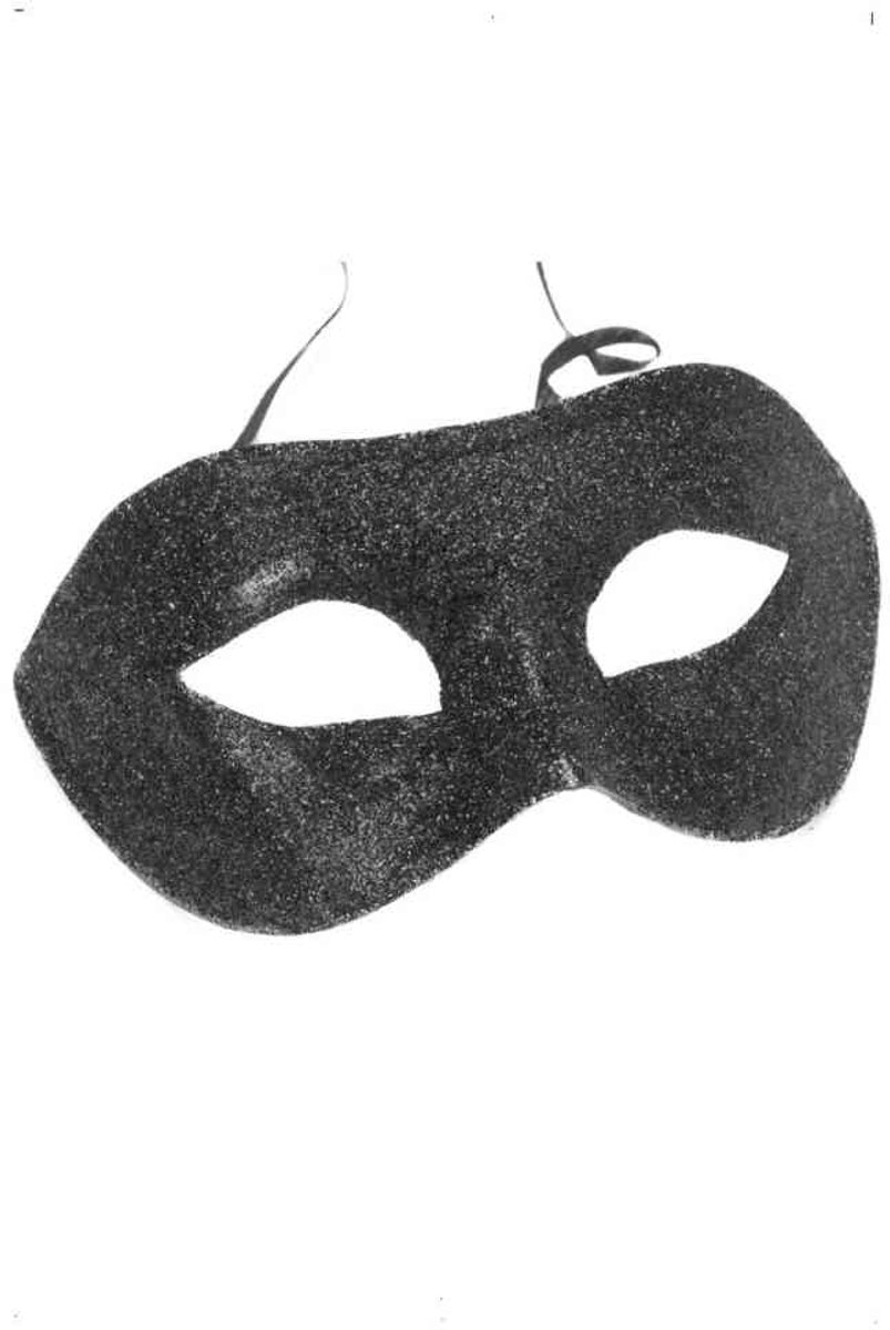 Smiffys - Gino Kostuum Oogmasker - Zwart