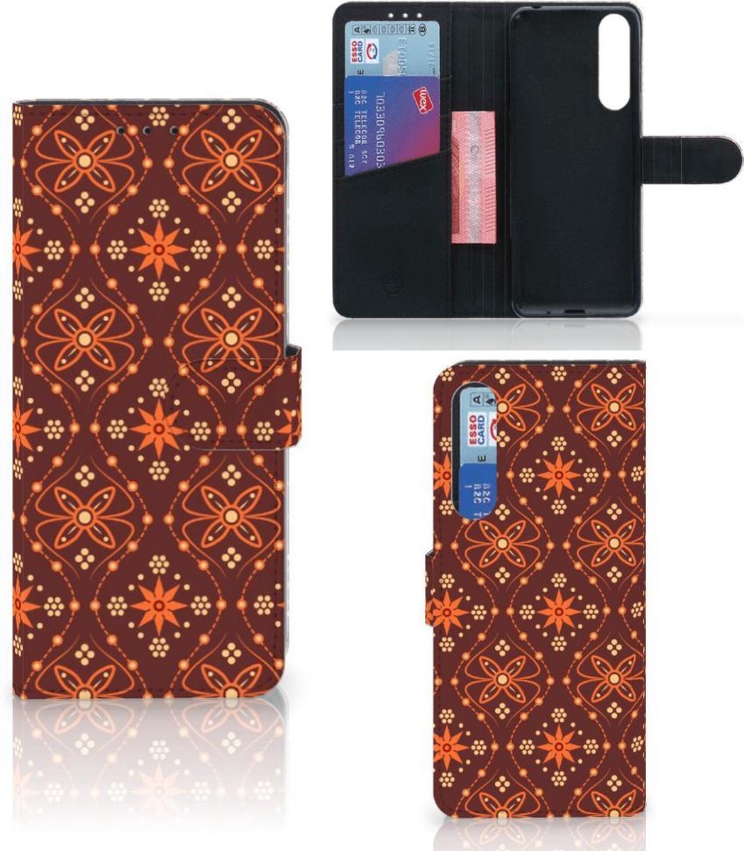 Sony Xperia 1 II Telefoon Hoesje Batik Brown