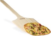 Relaxdays Pizzaschep XL- hout - pizzaspatel - pizzaplank - broodschep - lange steel