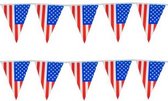 Set van 2x stuks vlaggenlijn USA/Amerika 10 meter - Feestartikelen en versieringen/decoraties