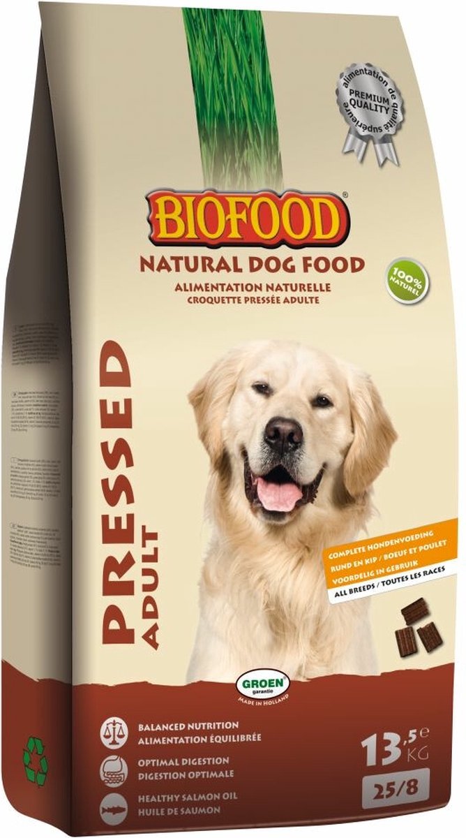 Biofood Vleesbrok Geperst - Hondenvoer - 13,5 kg
