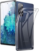 Transparant Dun TPU Hoesje Geschikt voor Samsung Galaxy S20 FE | Back Cover | Lichtgewicht | Ultra Dun Hoesje | Flexibel | Zacht TPU | Doorzichtig | Strak design