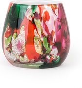 Design vaas Fiore - Fidrio MIXED COLOURS - glas, mondgeblazen - hoogte 12 cm