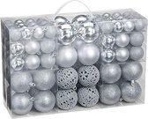 Zinaps Kerstballen - 100 Stuks - Zilver