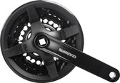 Crankstel Shimano FC-TY301 voor kinderfiets 6/7/8 speed 150mm 42x34x24T - zwart
