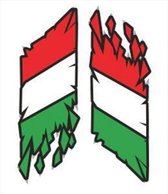 Sticker Italian Flag 2-delig