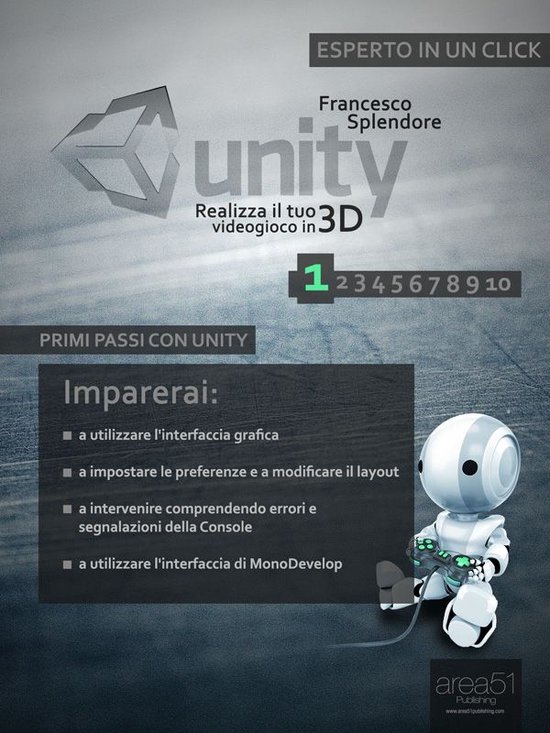Unity: realizza il tuo videogioco in 3D - Livello 1 - cover