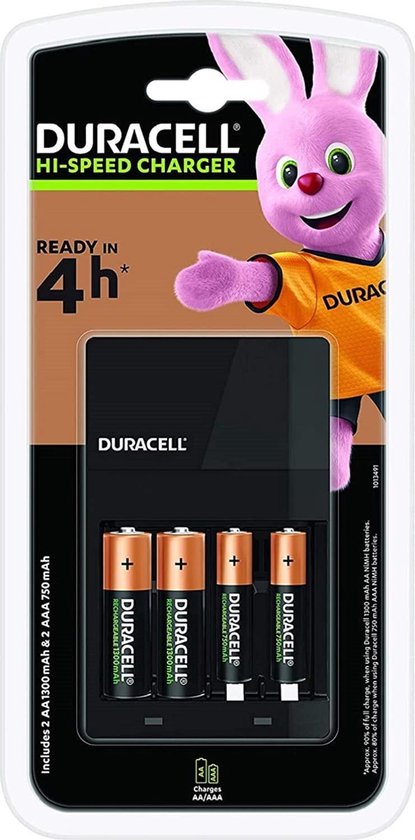 Duracell CEF14 AC AA & AAA - Batterijoplader | bol.com