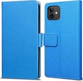 Cazy Book Wallet hoesje voor Apple iPhone 12 Mini - blauw