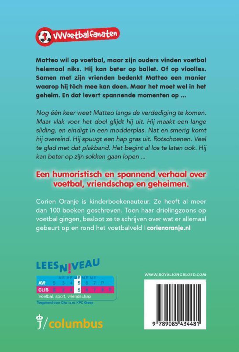 VVVoetbalfanaten 1 - Voetbalschoenen met plakband, Corien Oranje |  9789085434481 | | bol.com
