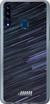Samsung Galaxy A20s Hoesje Transparant TPU Case - Moving Stars #ffffff