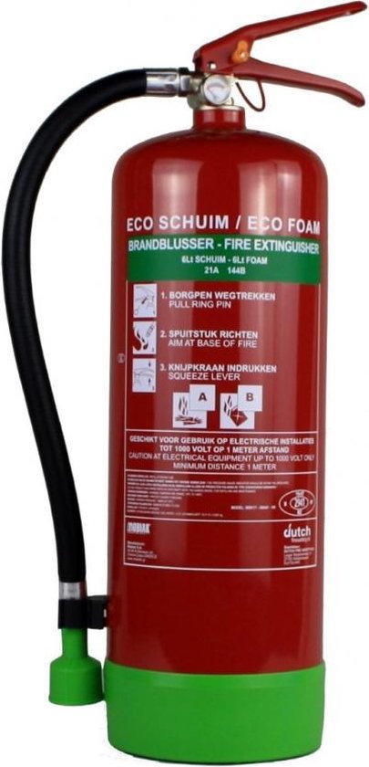 Schuimblusser 9 liter - ECO budget line - brandblusser - blusser - blusapparaat - sproeischuimblusser - brandblusmiddel - blusmiddelen - brandblusapparaten - blussers