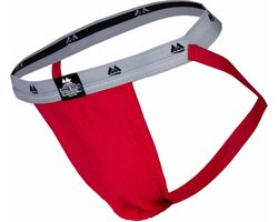 MM Sports The Original Swimmer/Jogger Jockstrap 1 inch Red - MAAT L - Heren Ondergoed - Jockstrap voor Man - Mannen Jock