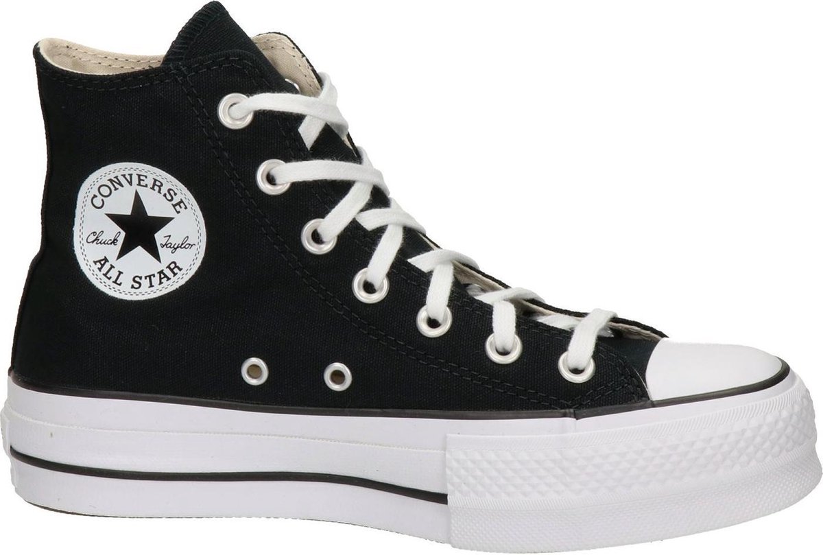 Converse Dames Hoge sneakers Chuck Taylor All Star Lift Hi - Zwart - Maat  41 | bol.com