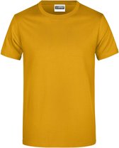 James And Nicholson Heren Ronde Hals Basic T-Shirt (Goudgeel)